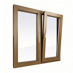 Пластиковое окно двухстворчатое Krauss 60 мм 2 камерный стеклопакет ламинированное