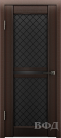 Межкомнатная дверь Л12ПО4 Венге Ромбы черные