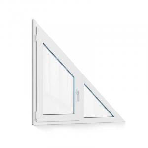 Треугольное окно пластиковое